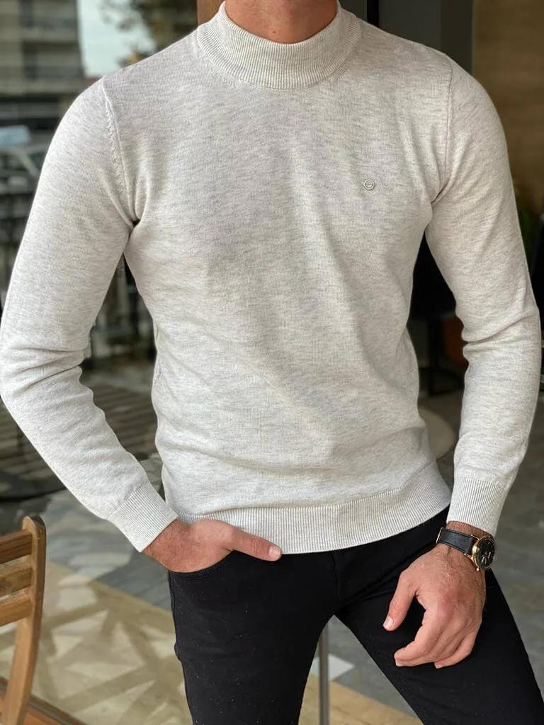 Gray Turtleneck Sweater