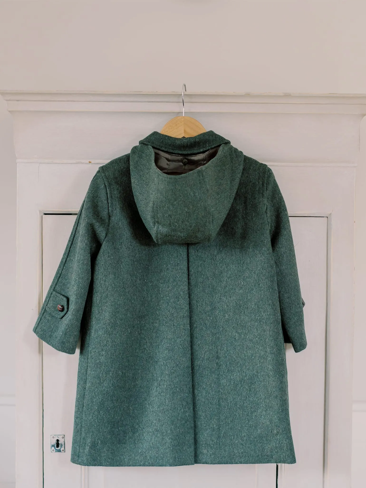 Green Loden Wool Kids Coat