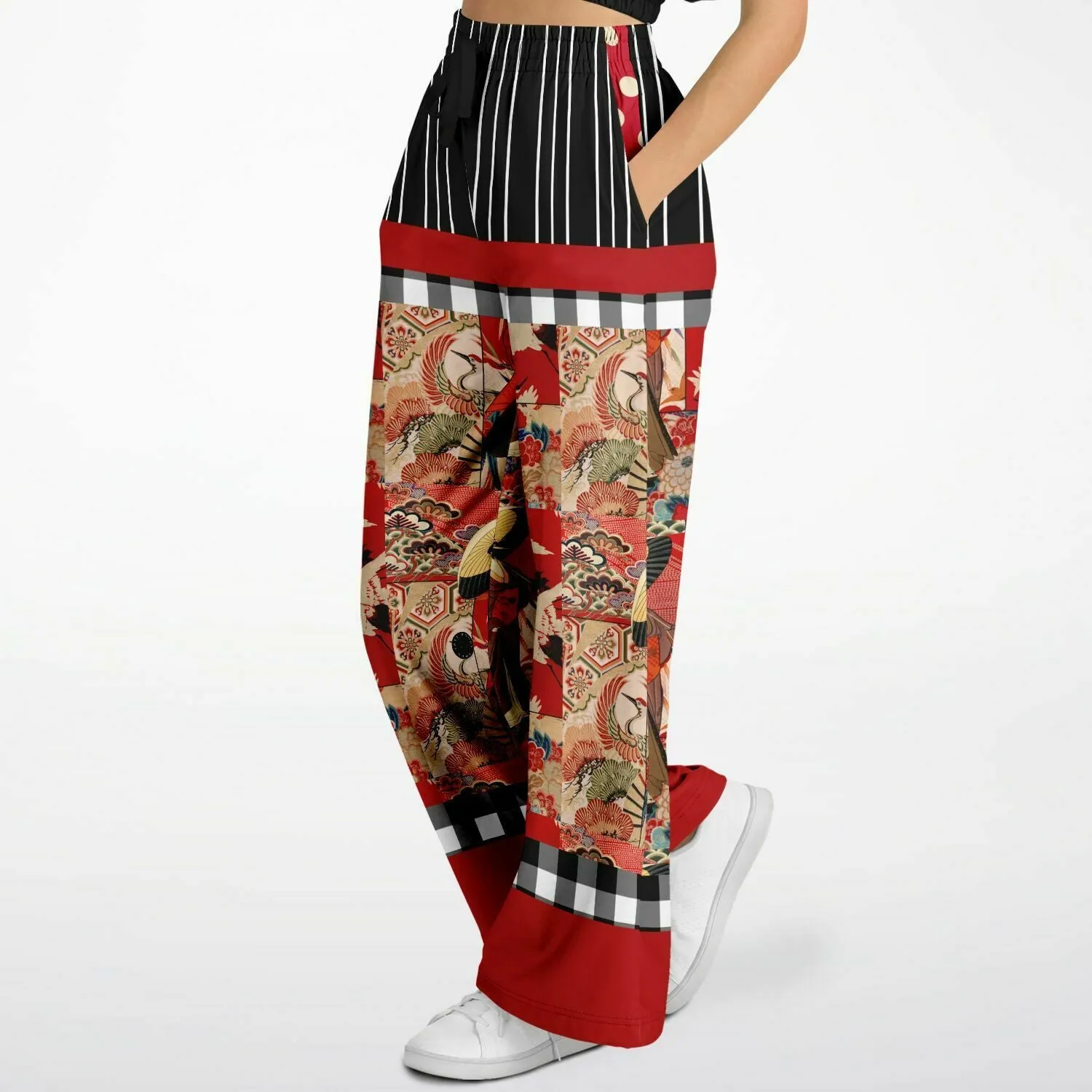 I Am Geisha Eco-Poly Stretchy Phat Bellbottoms