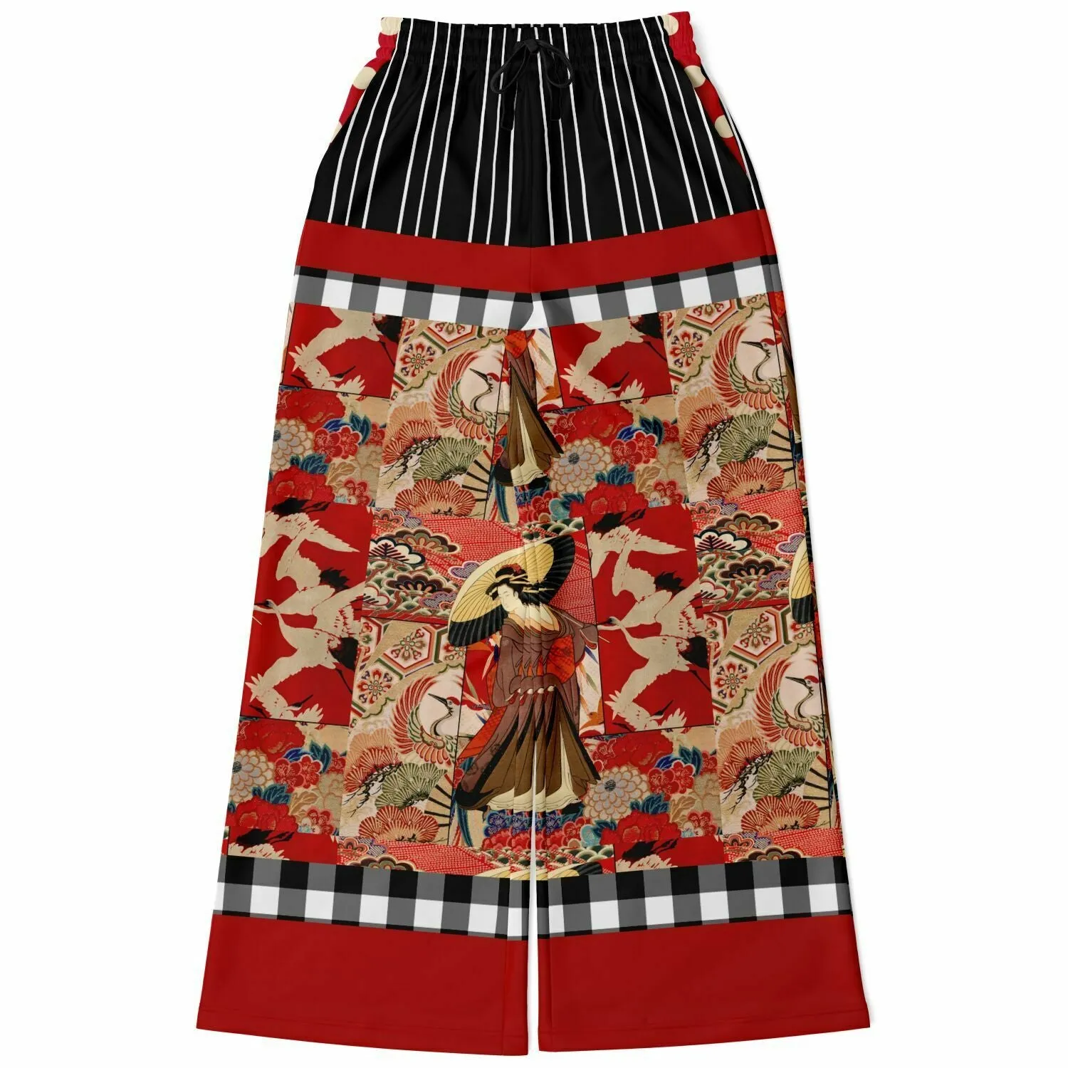 I Am Geisha Eco-Poly Stretchy Phat Bellbottoms