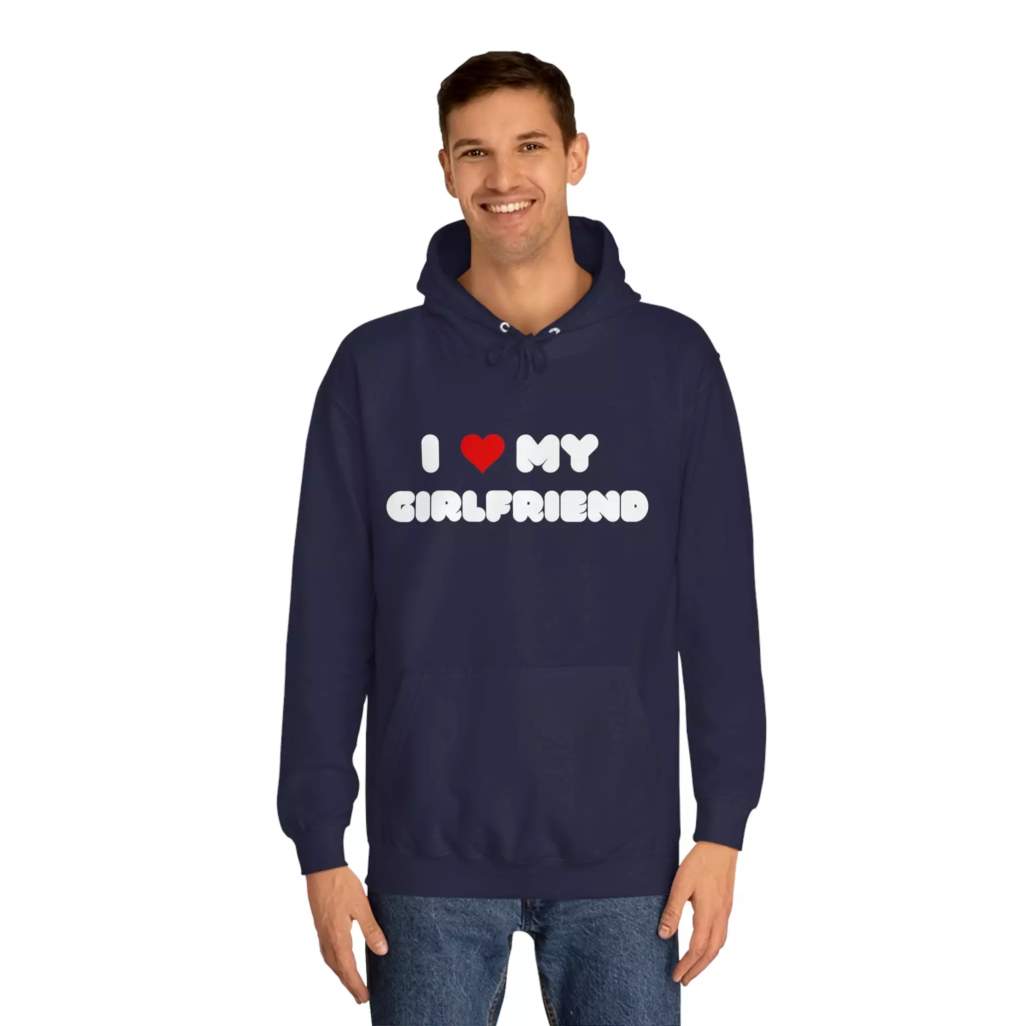 I love my girlfriend - Men's Hoodie