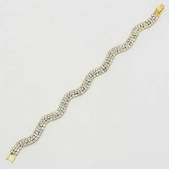 iLLASPARKZ Pave Ripple Evening Bracelet