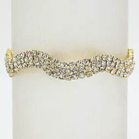 iLLASPARKZ Pave Ripple Evening Bracelet