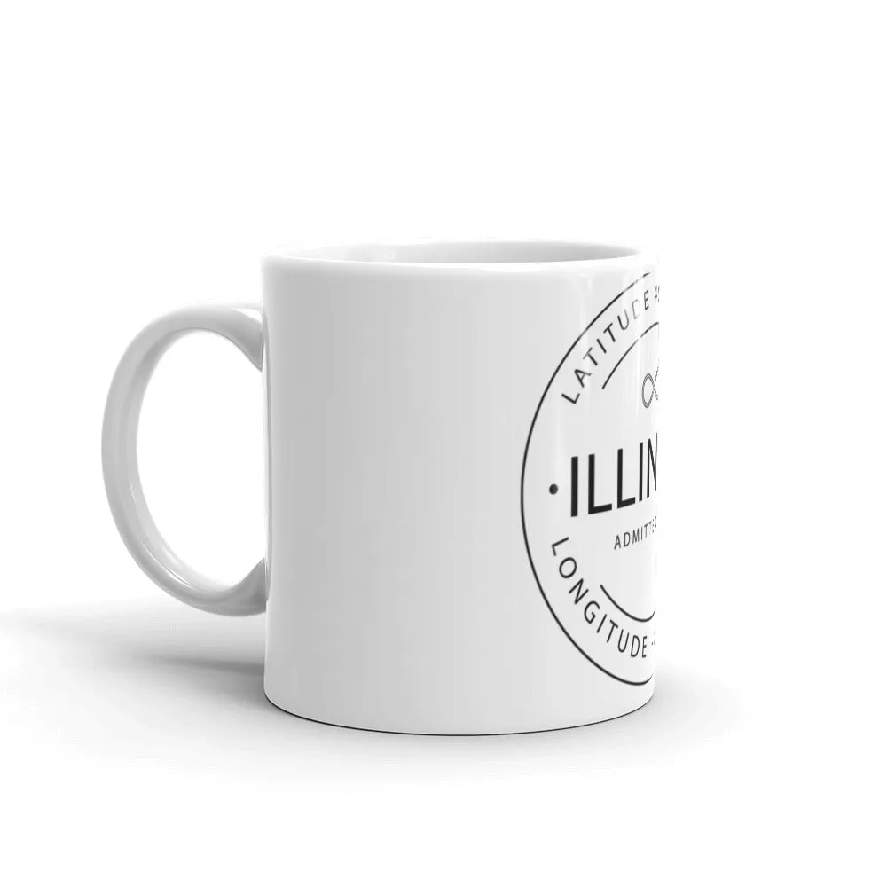 Illinois - Mug - Latitude & Longitude