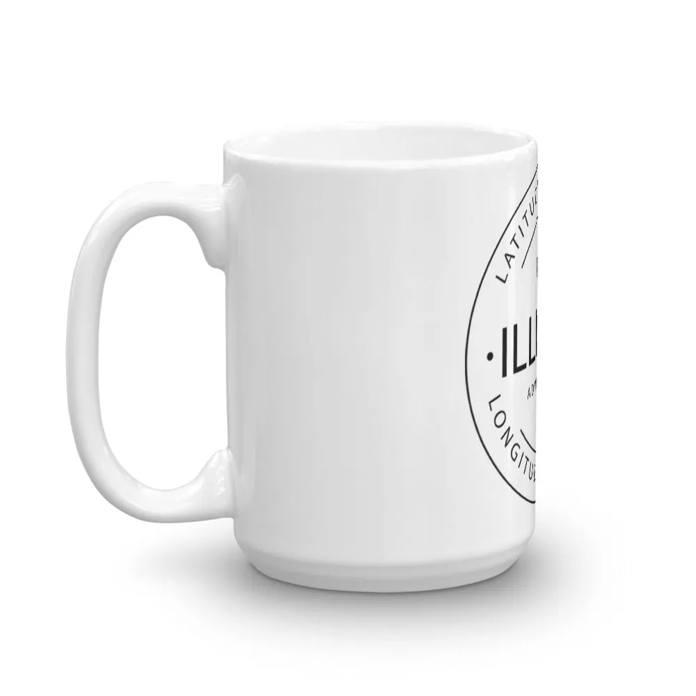 Illinois - Mug - Latitude & Longitude