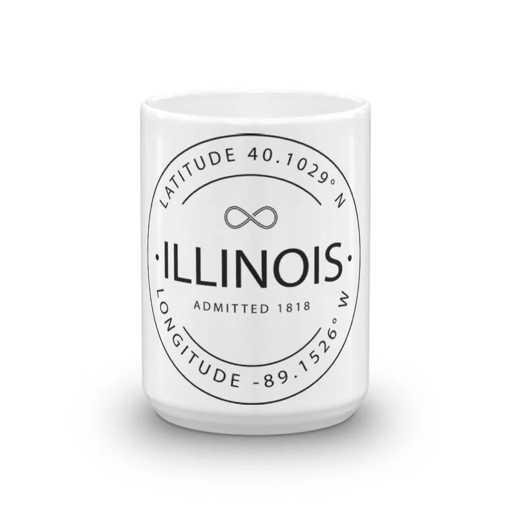 Illinois - Mug - Latitude & Longitude