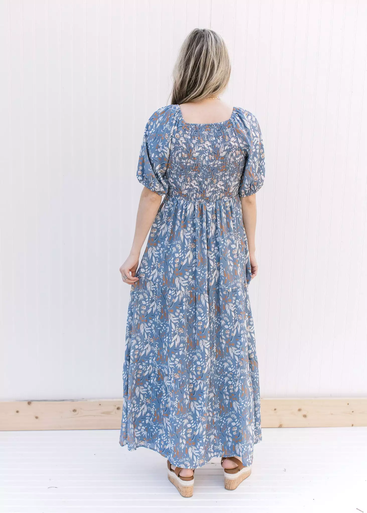 Indigo Floral Dress