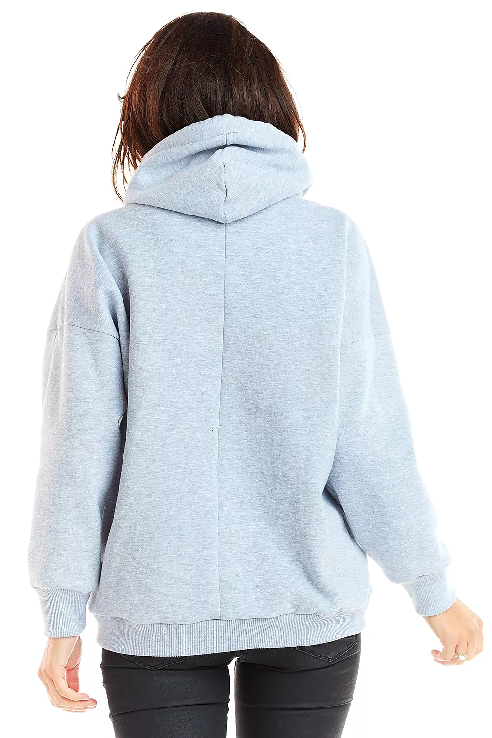 Infinite You Loose Cut Hoodie in Light Blue