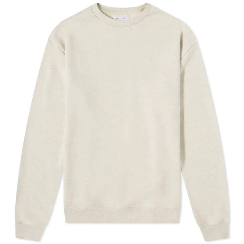 John Elliott Oversized Pullover Crew SweatOatmeal Heather