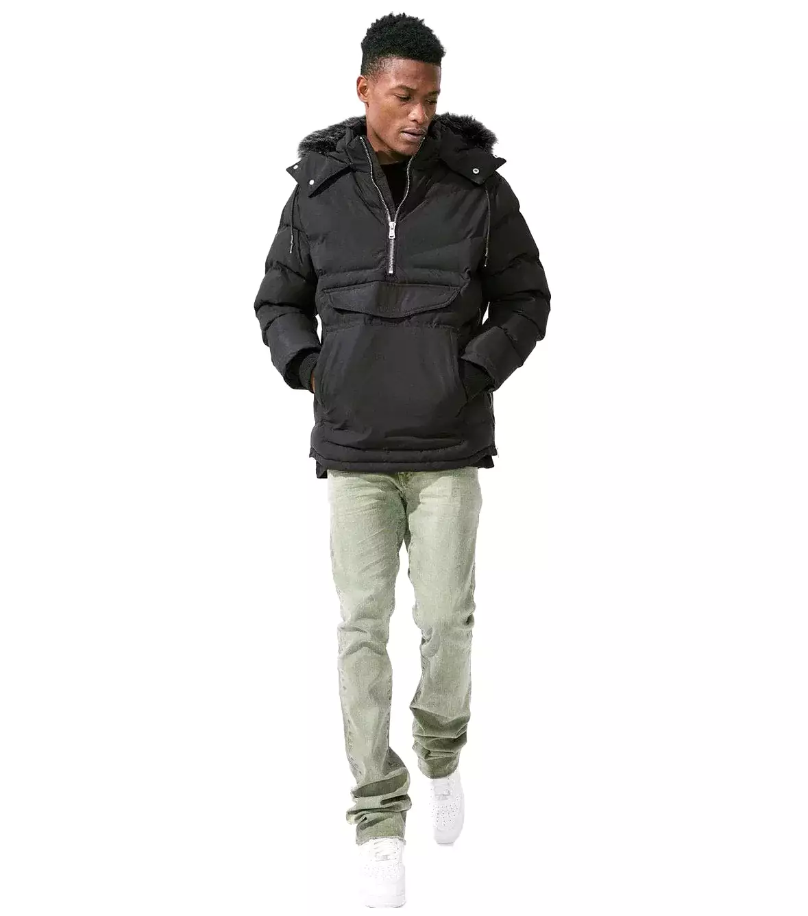 Jordan Craig Anorak Puffer Men's Jacket Black