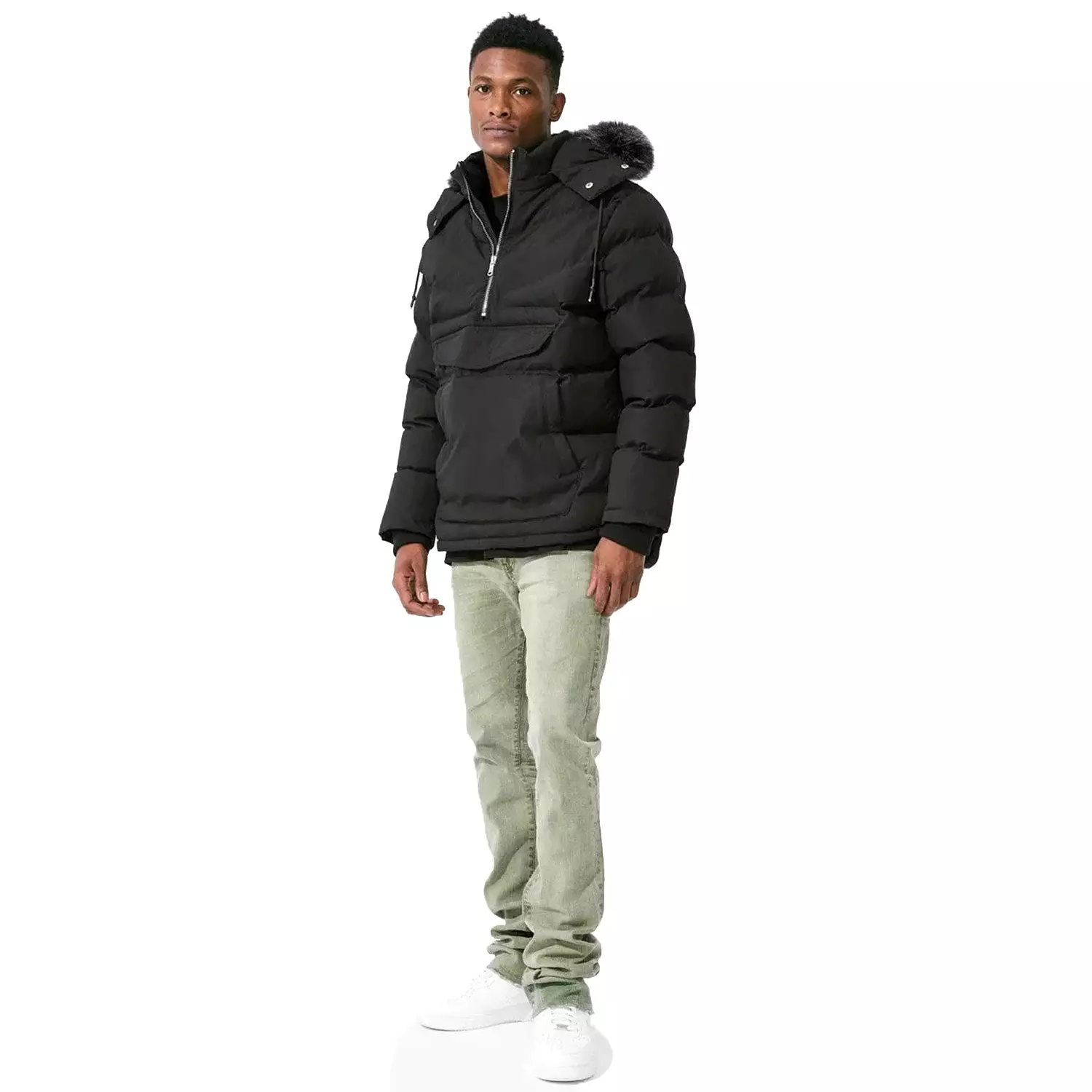 Jordan Craig Anorak Puffer Men's Jacket Black