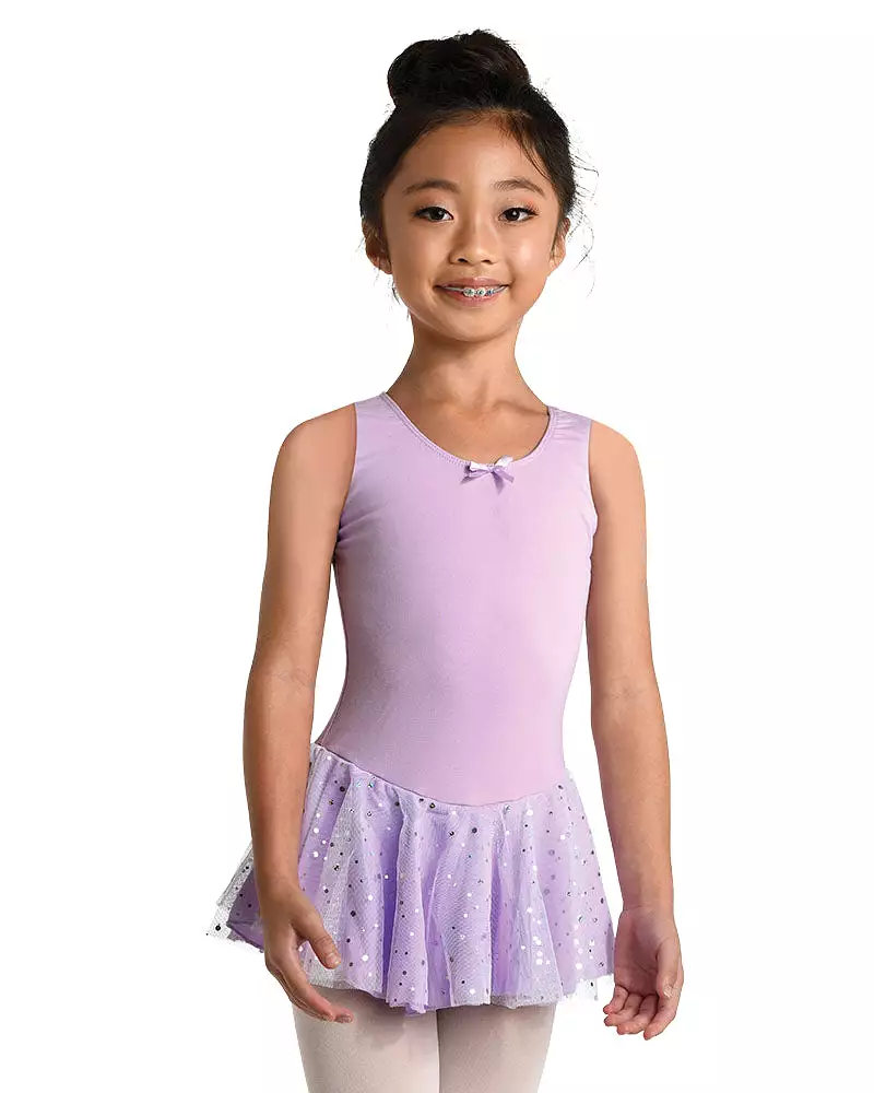 Kids Aurelie Glitter Skirt Tank Dress