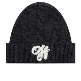 Kids Off Cable Beanie - Black/Off White