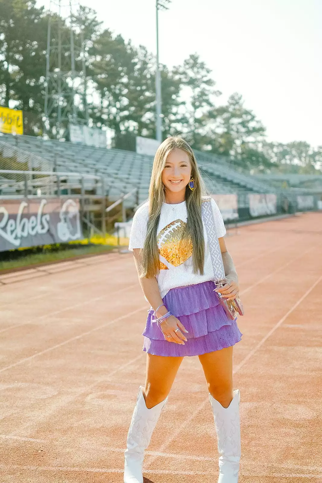 Lavender Pleated Mini Skirt