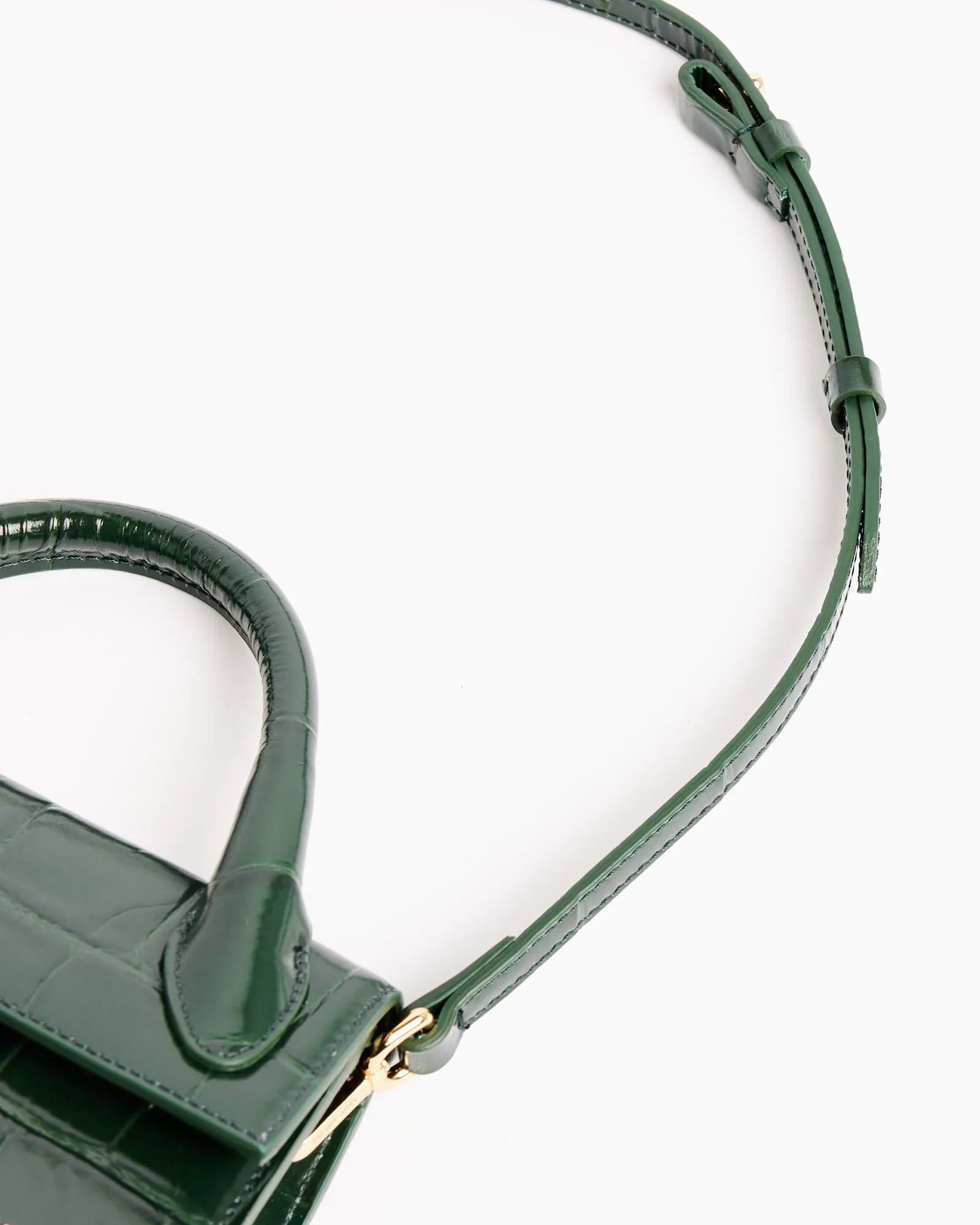 Le Chiquito Long Boucle Bag in Dark Green