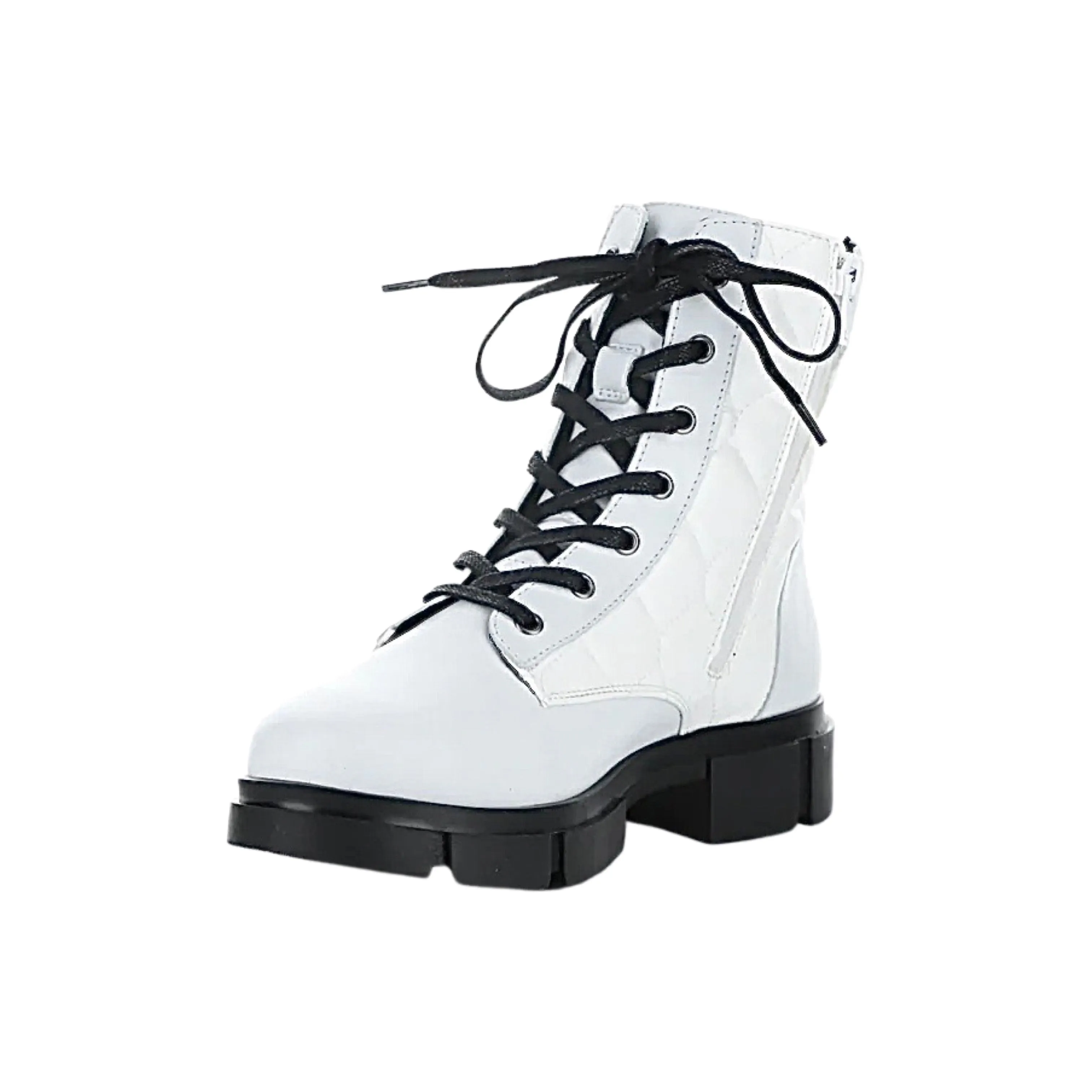 Libel White WATERPROOF Lace Up Boot