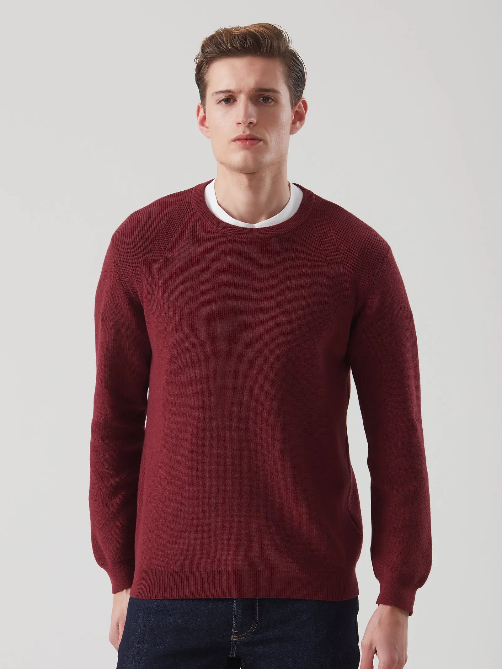 Maglia girocollo in Wool Cot