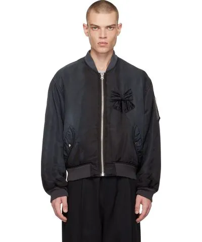 Magliano Black Protesta Bomber Jacket