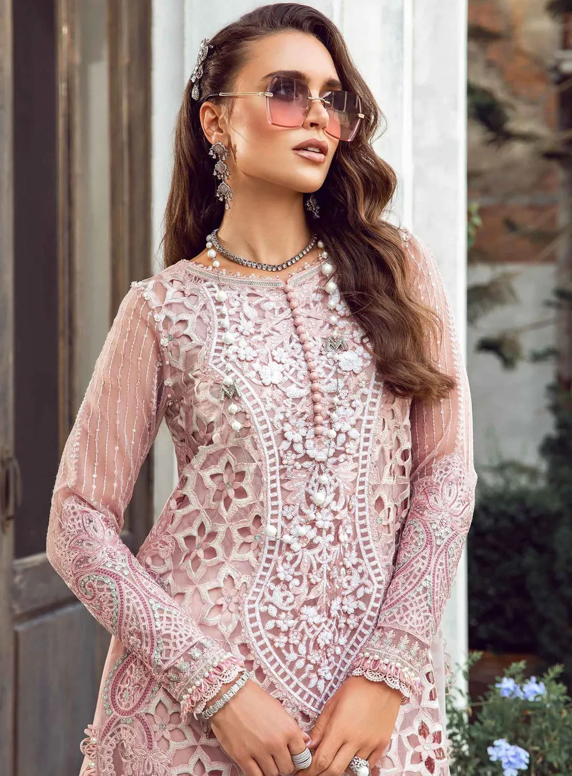 Maria B Luxury Embroidered Lawn Eid Edit-II 3 Piece Unstitched Suit MB24EE2 D-06