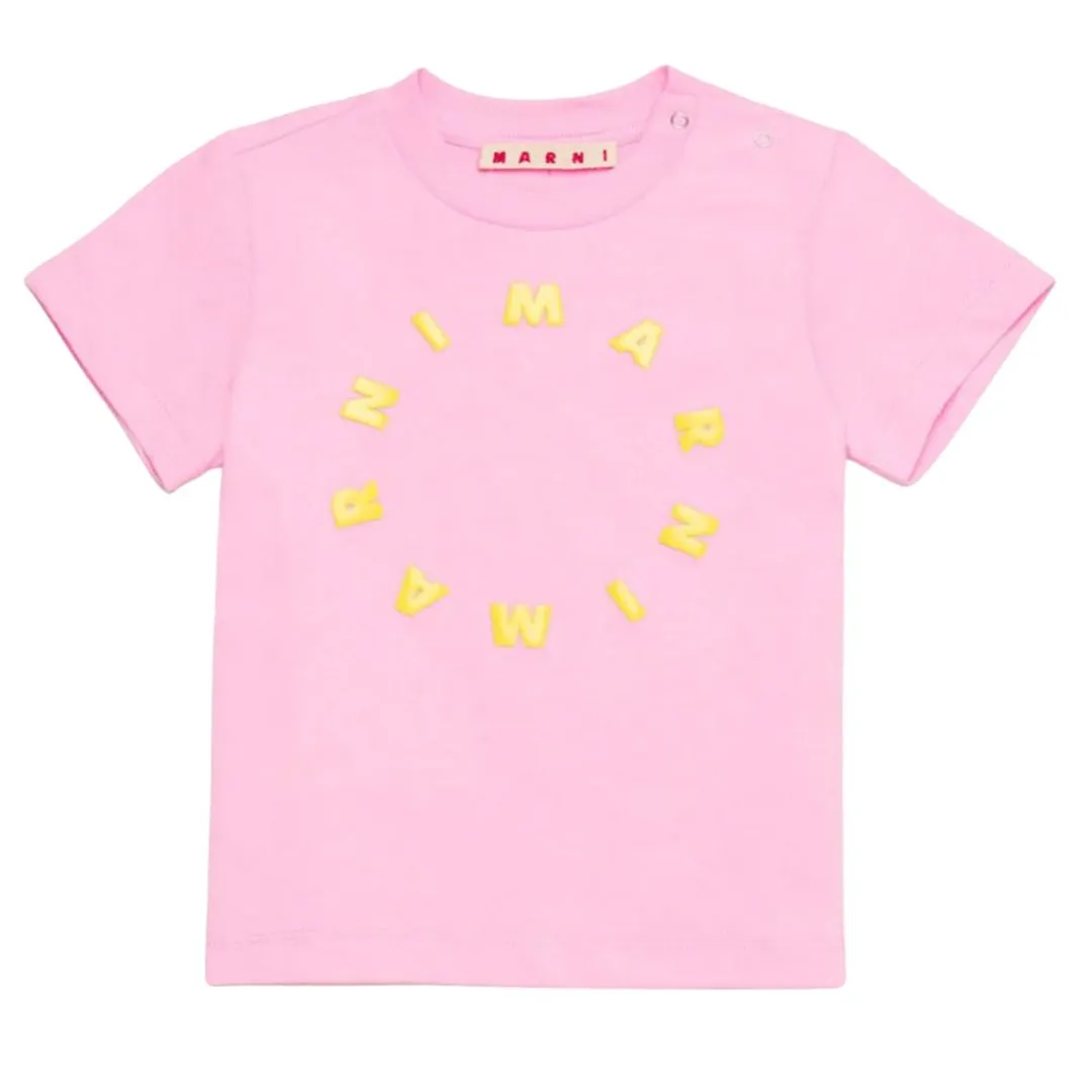 Marni T-Shirt Logo Pink