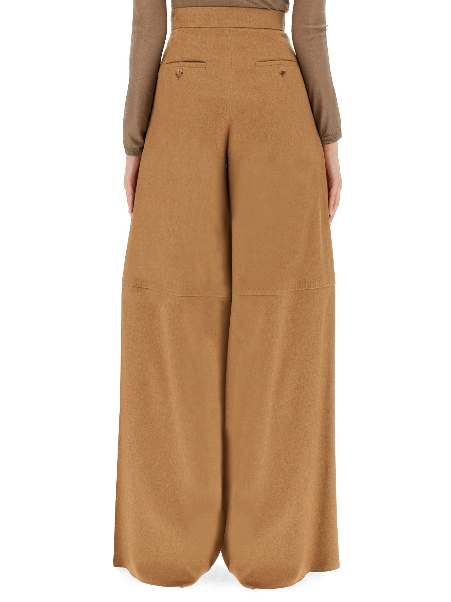 MAX MARA    WIDE LEG PANTS IN CAMEL