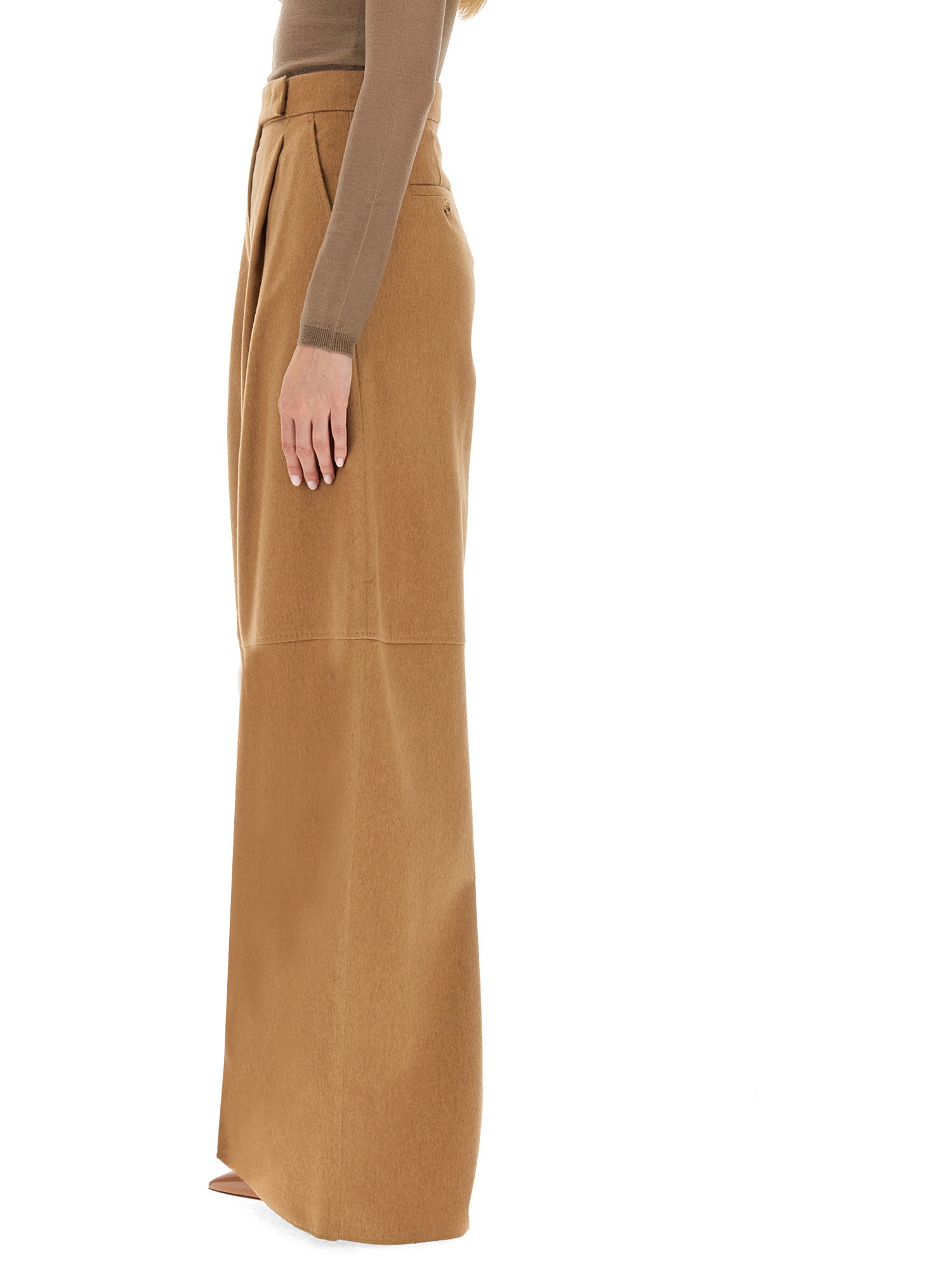 MAX MARA    WIDE LEG PANTS IN CAMEL