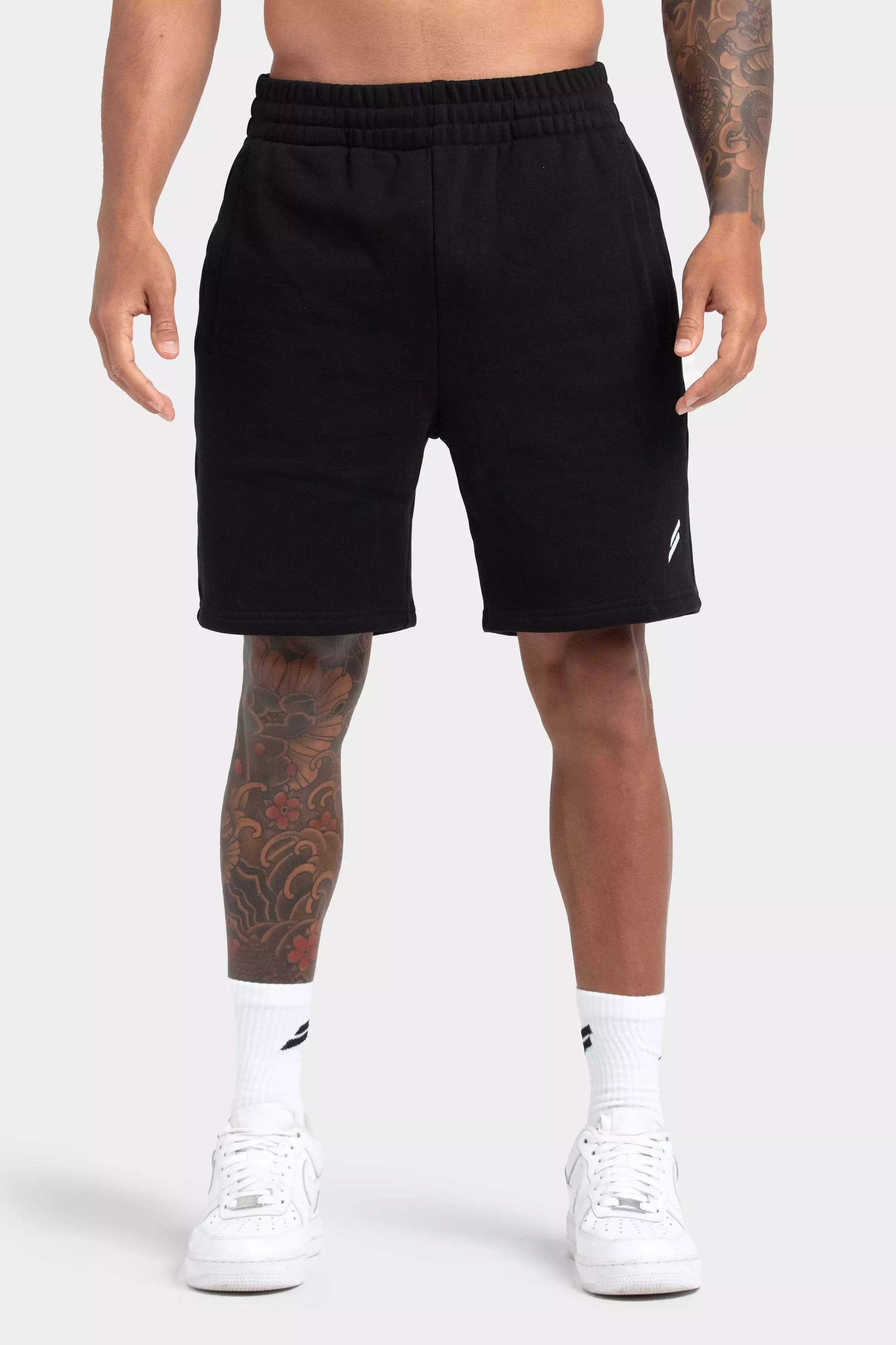 Men's Essential Cotton Shorts - Black