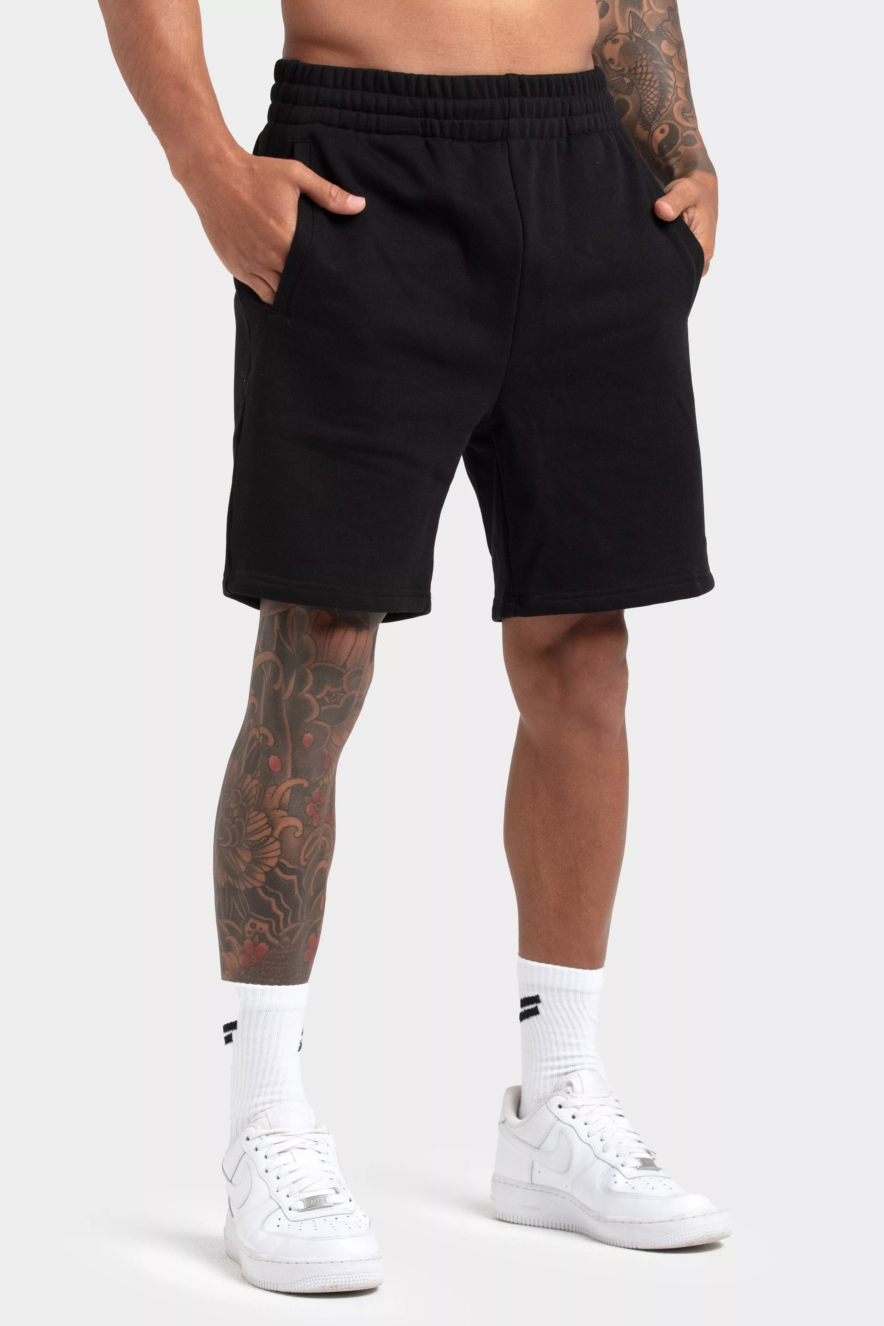 Men's Essential Cotton Shorts - Black