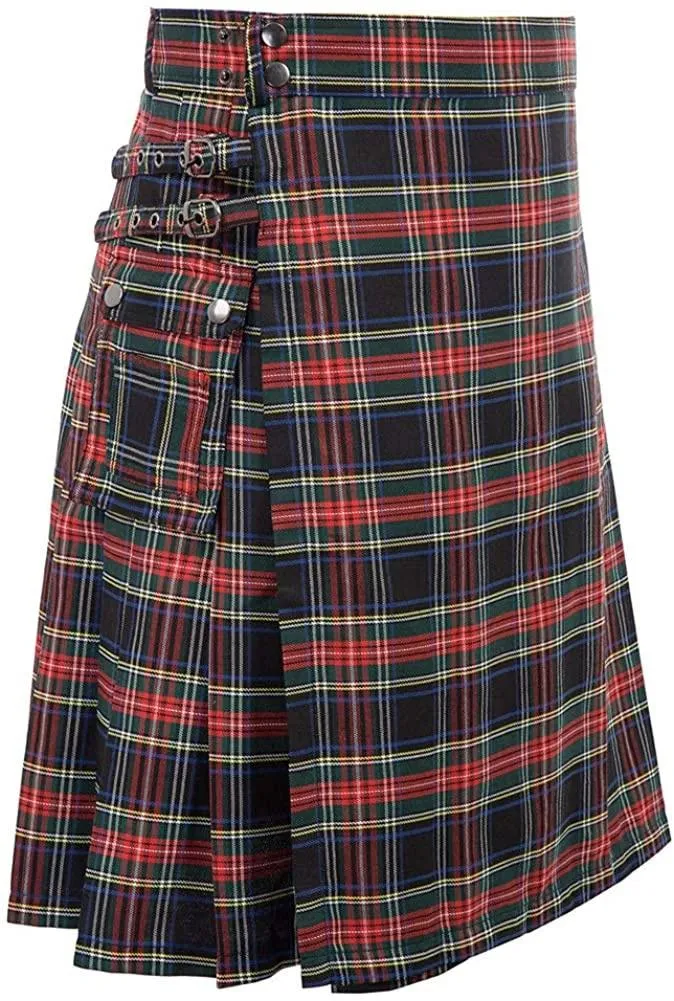 Mens Scottish Traditional Highland Tartan Kilt