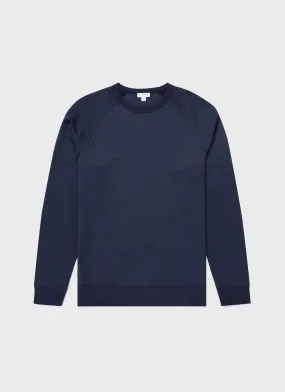 Men's Sea Island Cotton Sweatshirt in Navy