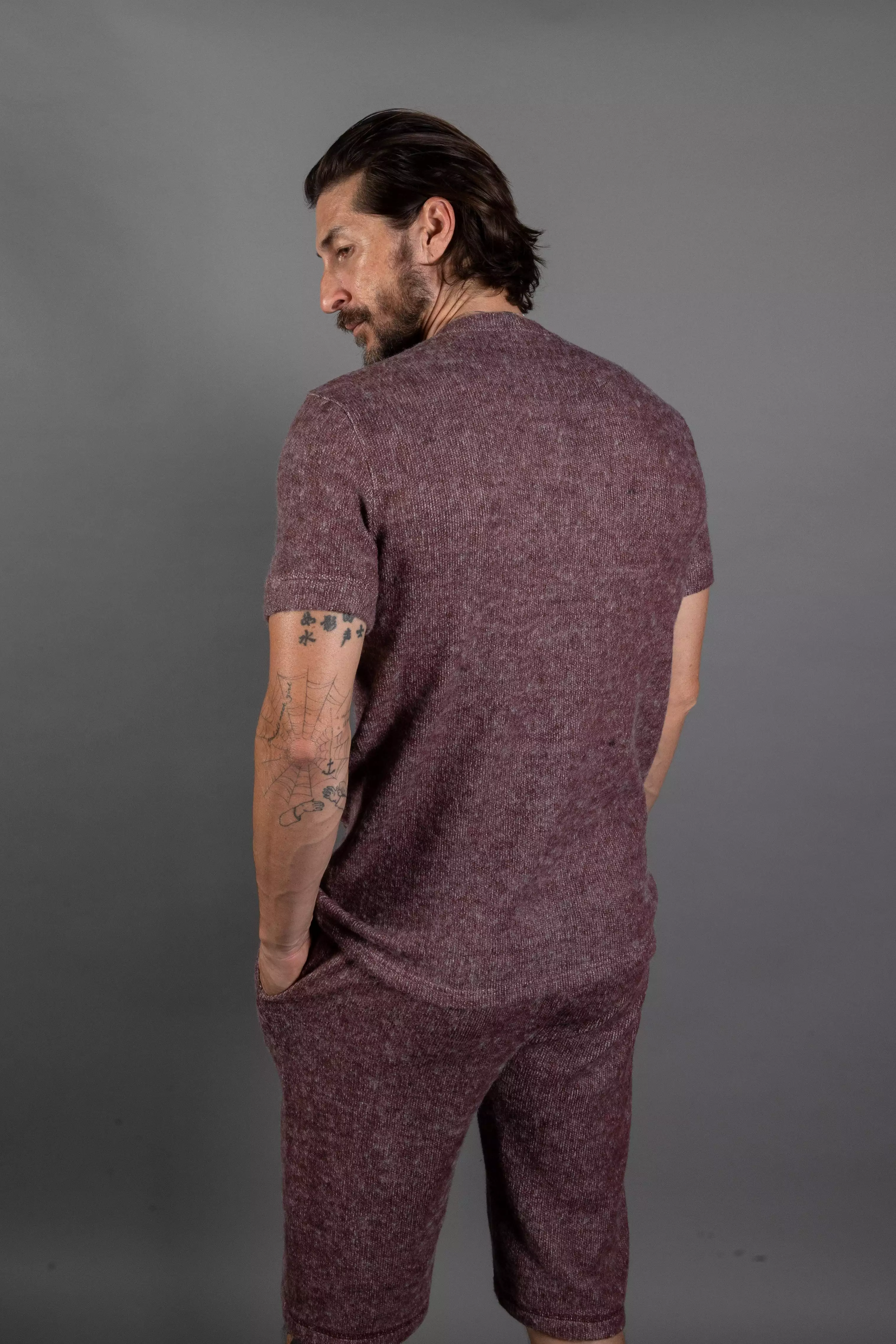 Men's Soft Knit Melange Short Sleeve Crew Tee