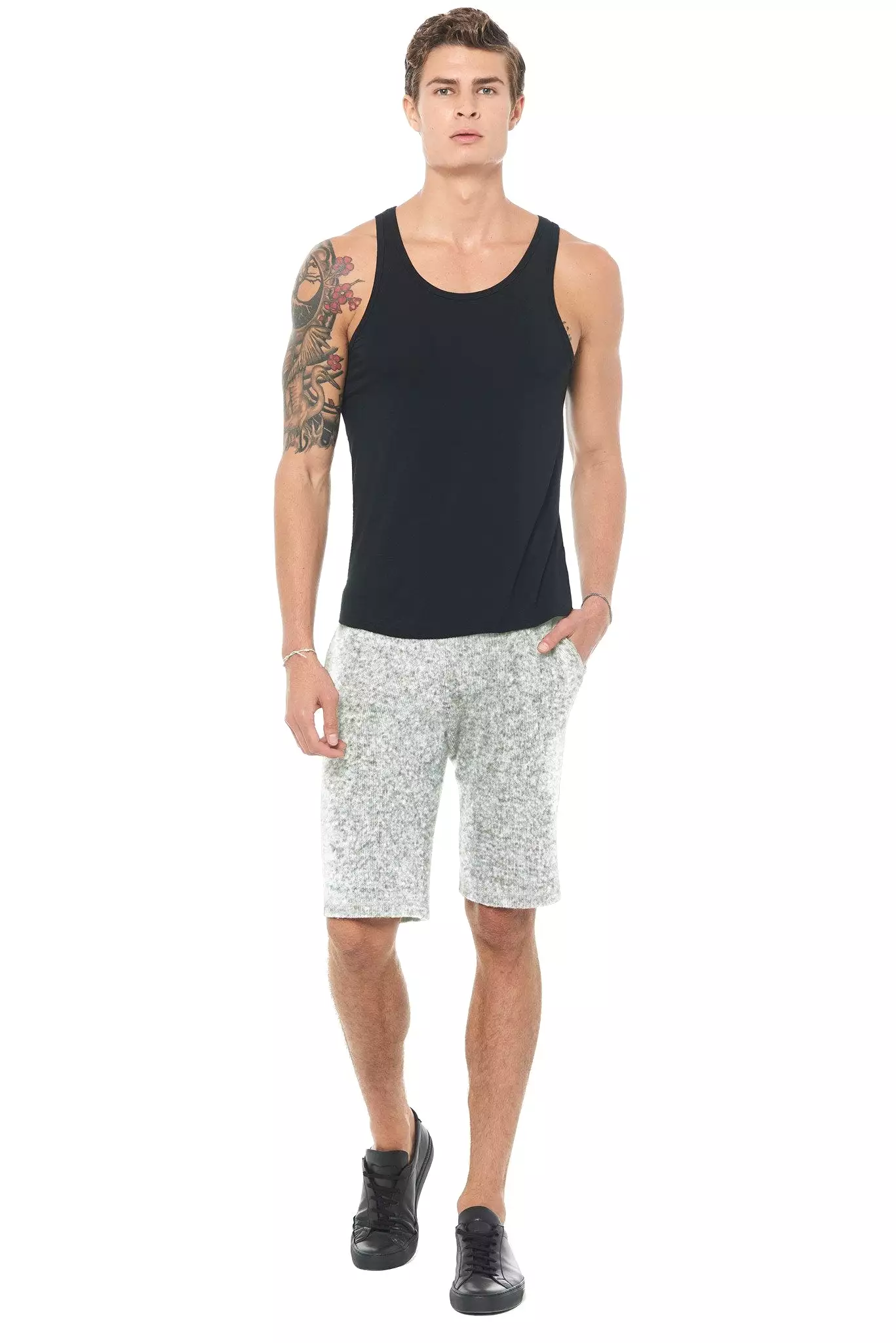 Men's Soft Knit Melange Shorts