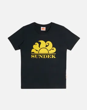 MINI NEW SIMEON LOGO T-SHIRT GIROCOLLO