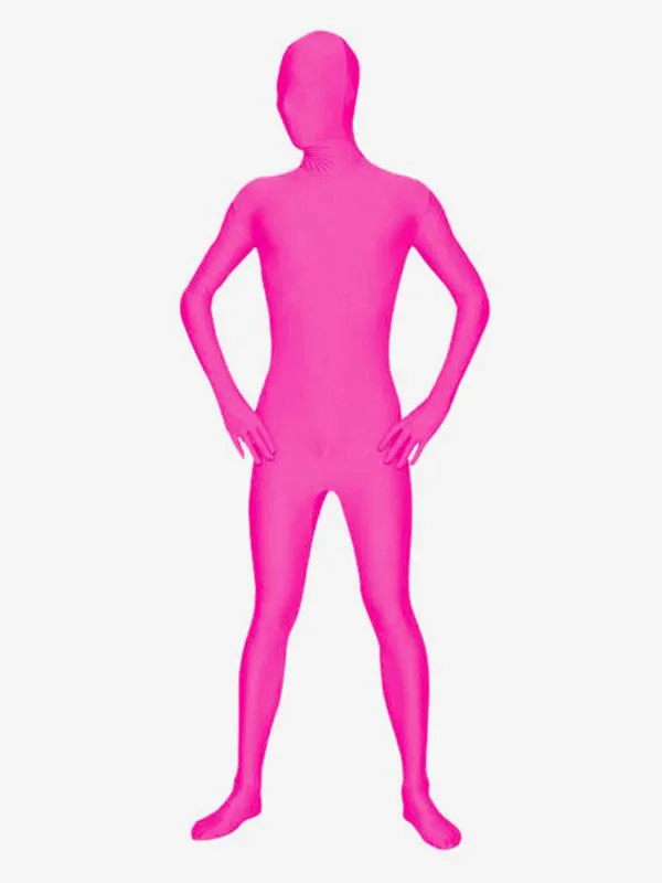 Morph Suit Fuchsia Lycra Spandex Fabric Zentai Suit Unisex Full Body Suit