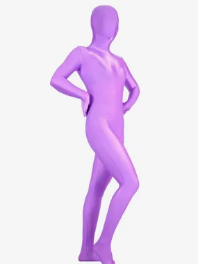 Morph Suit Purple Lycra Spandex Fabric Zentai Suit Unisex Full Body Suit