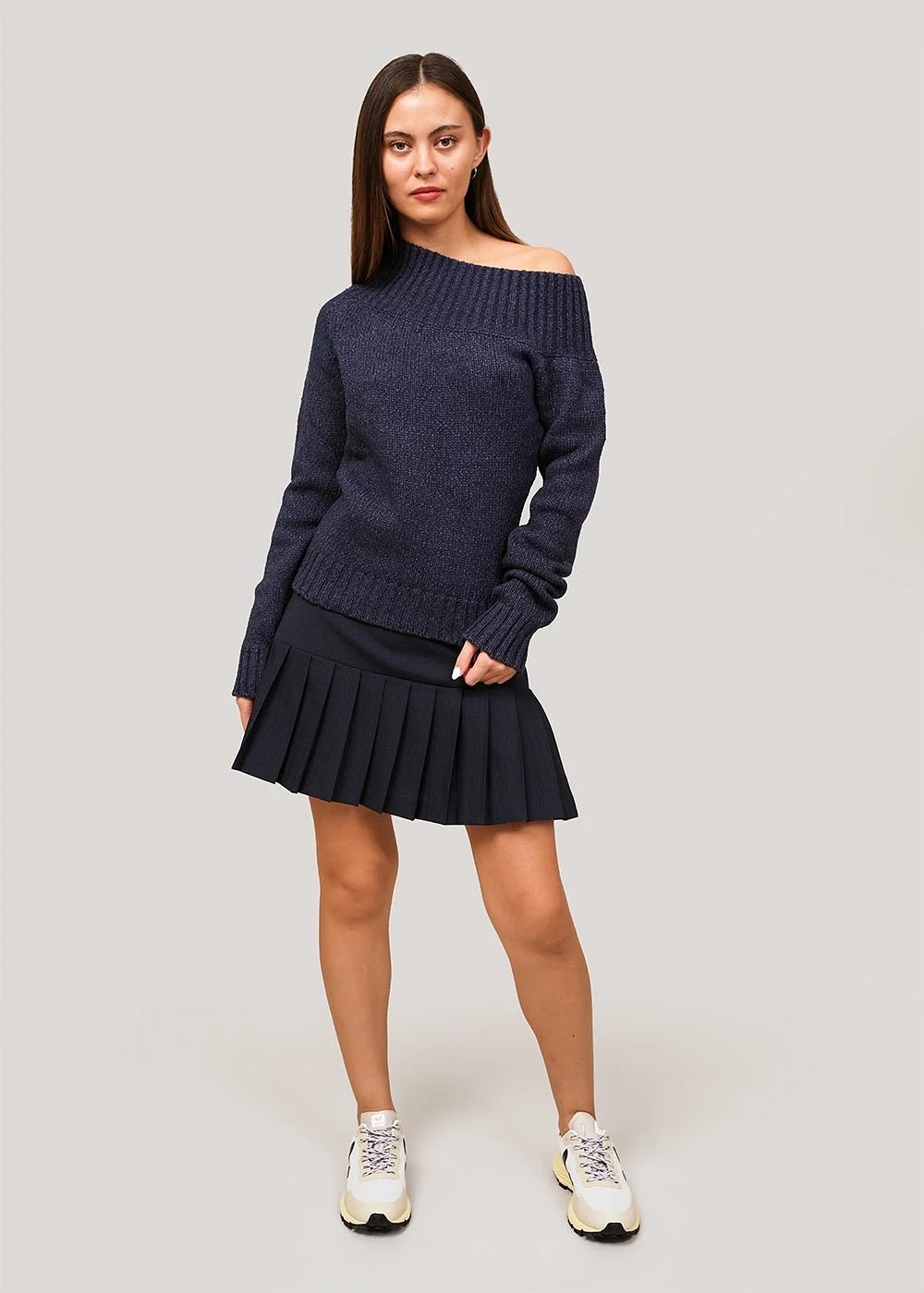 Navy Araceli Skirt