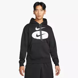 Nike Swoosh League Brushed Back Pullover Men's Hoodie Black