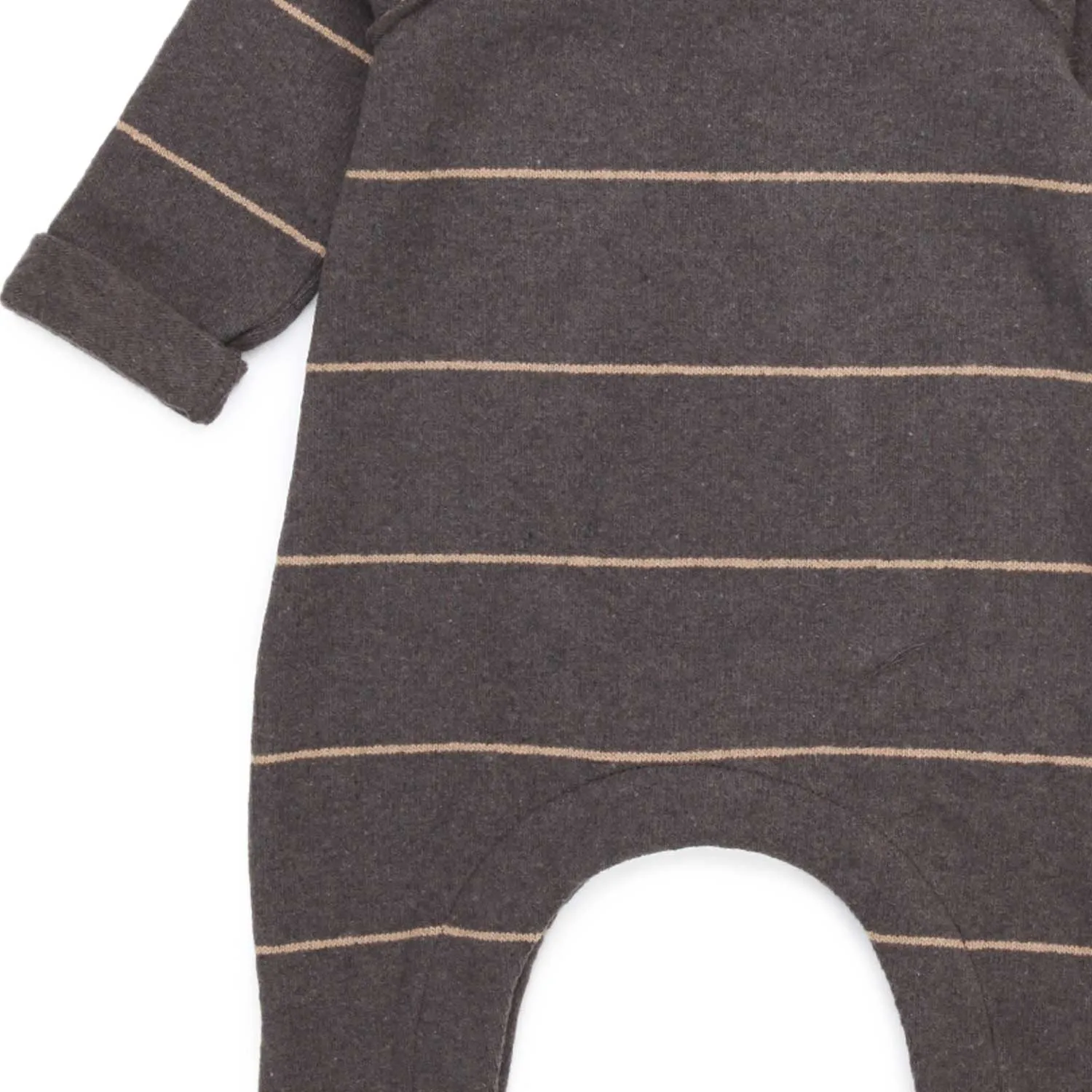 One More In The Family Baby Brown Laurent Romper