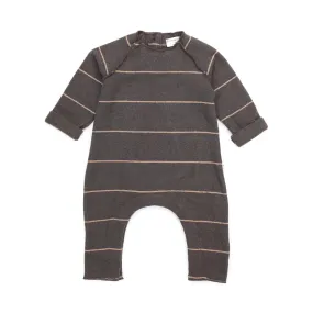 One More In The Family Baby Brown Laurent Romper