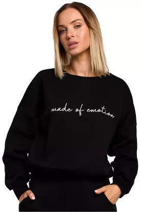 Oversized Sweatshirt with Embroidery