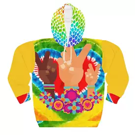 Peace, Love & Tiedye Unisex Pullover Hoody