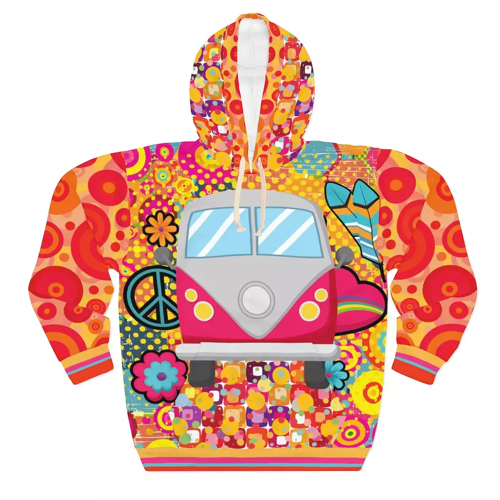 Peace, Love & Wanderlust Unisex Pullover Hoodie