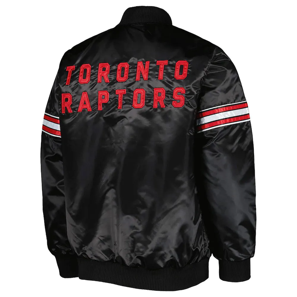 Pick & Roll Toronto Raptors Black Satin Jacket