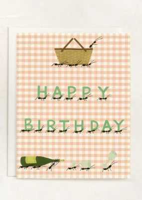 Picnic Blanket Birthday Card