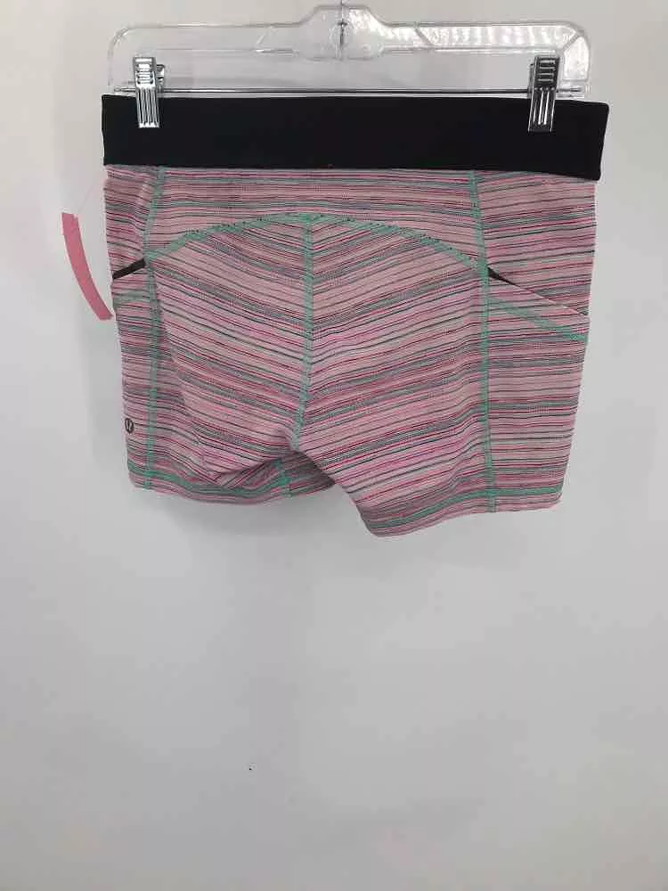 Pre-Owned Lululemon Pink Size 8 Biker Athletic Shorts