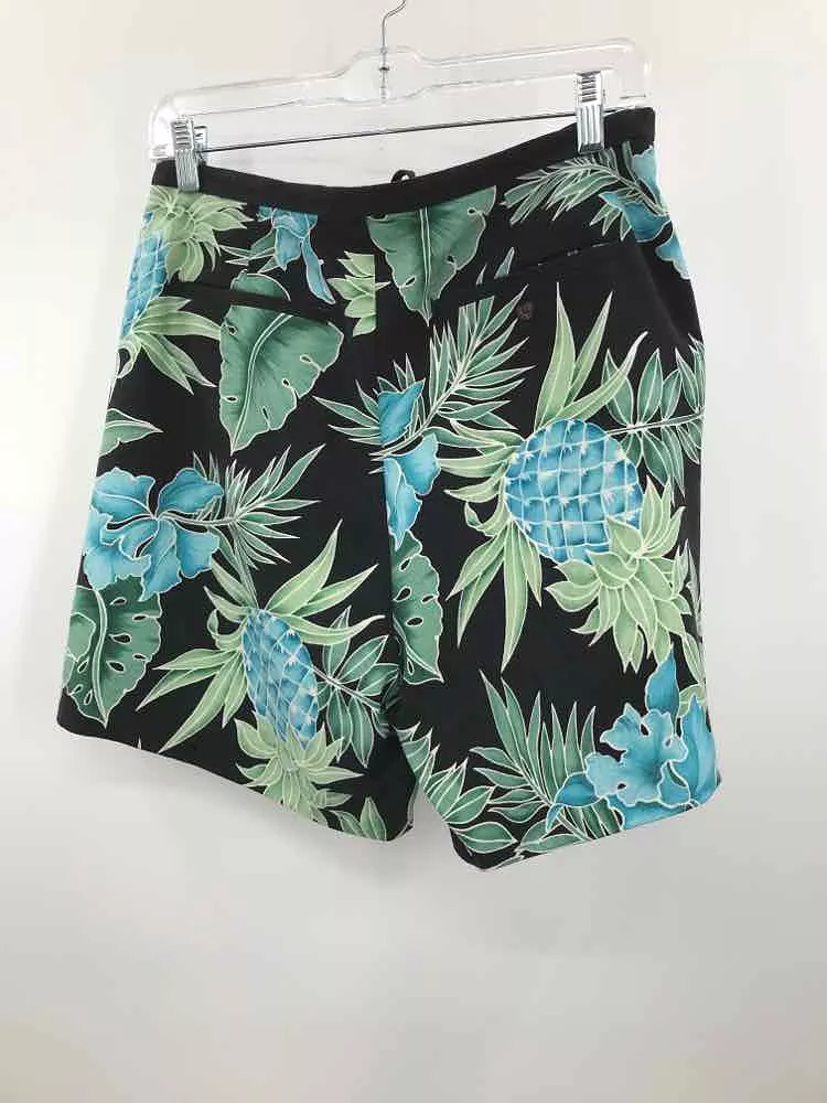 Pre-Owned Tommy Bahama Black Size 8 Silk Printed Shorts