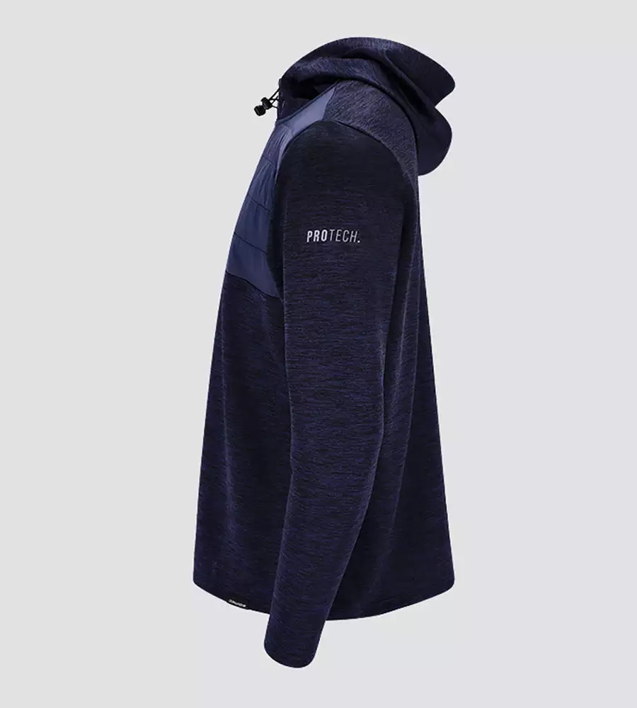 PRO TECH HYBRID HOODIE - NAVY