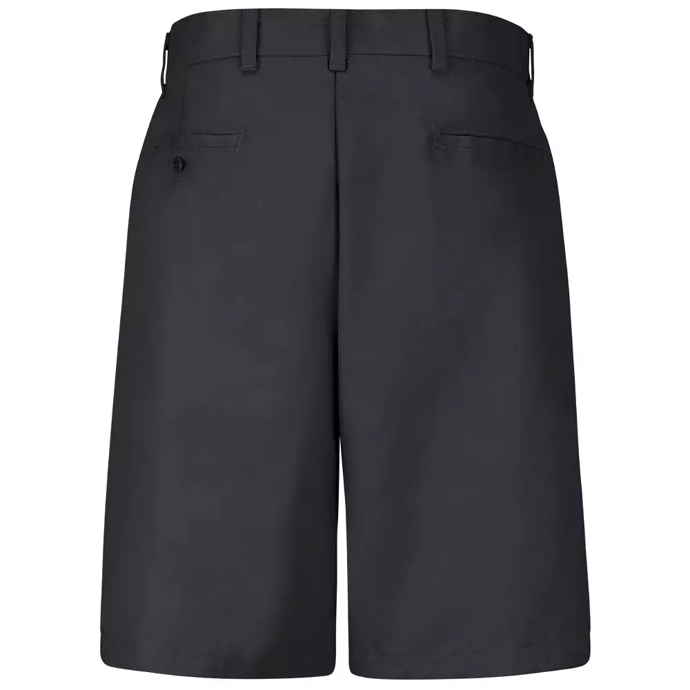 Red Kap Men's Plain Front Work Shorts PT26BK - Black