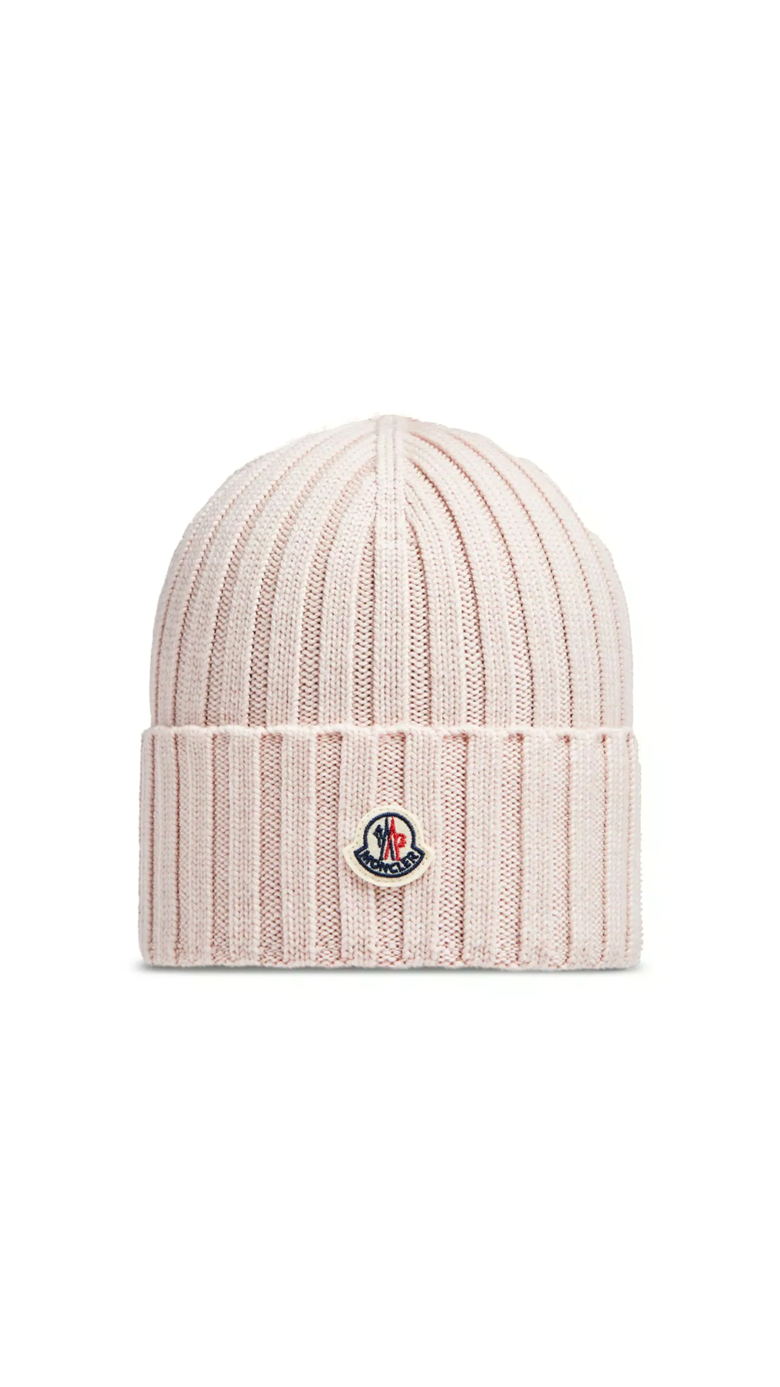 Ribbed Wool Beanie - Light Pink