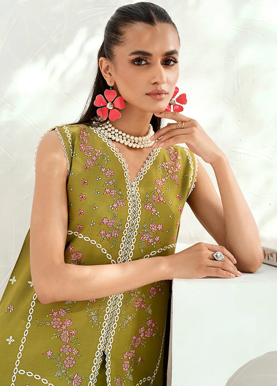 Riwaayat By Bin Ilyas Embroidered Lawn 3 Piece Unstitched Suit BI24R 304 B